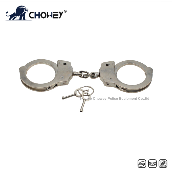 Nickel plated carbon steel handcuffs HC0824